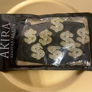 AKIRA Black Leather Face Mask